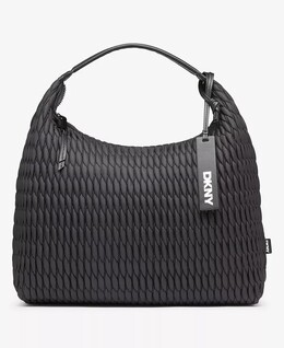 Большая нейлоновая сумка-хобо Mack DKNY, черный 17732627 | blk/black