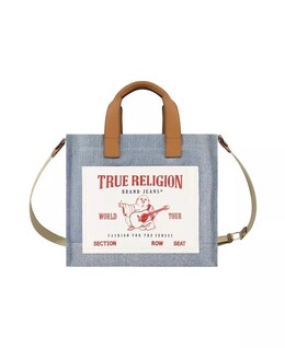 Женская большая сумка-тоут с карманом среднего размера True Religion, черный 16830733 | black