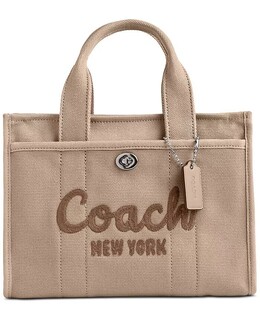Маленькая парусиновая сумка-карго 26 Coach, бежевый 17372809 | light dark natural