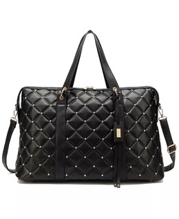 Стеганая дорожная сумка-тоут Weekender Badgley Mischka, черный 12978317 | quilted black