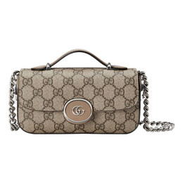Сумка petite gg mini bag 'beige ebony' Gucci, бежевый 760194-92tig-9770 | beige/ebony