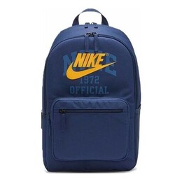 Сумка heritage eugene backpack 'navy' Nike, синий dj7373-410 | navy/yellow