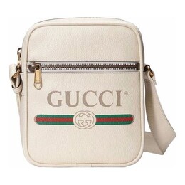 Сумка print messenger bag 'white' Gucci, белый 523591-0qrat-8820 | white
