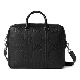 Сумка jumbo gg briefcase 'black canvas' Gucci, черный 792264-aaby0-1000 | black canvas