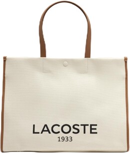 Большая сумка для покупок Lacoste Unisex, натуральный загар, одна b0cl1fxc8j