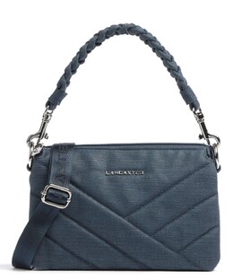 Сумка на плечо из парусины из матлассе Lancaster, синий 518-012-bleufonc | dunkelblau