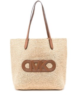 Michael Kors сумка-тоут с нашивкой-логотипом, нейтральный цвет 30s4szat4o | нейтральный цвет