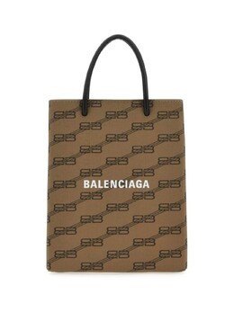 Сумка-шоппер с монограммой Balenciaga BB, коричневый 693805210da | коричневый