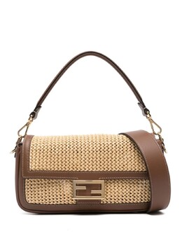 Сумка на плечо Fendi Baguette в технике макраме, нейтральный цвет 8br600aovo | нейтральный цвет
