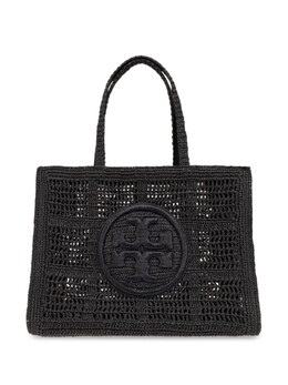Tory Burch сумка-тоут Ella из рафии, черный 151277 | черный