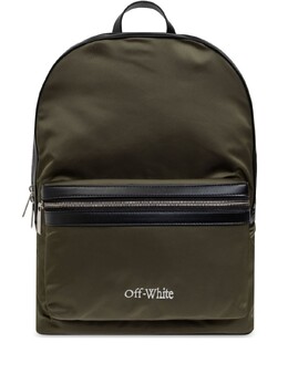 Off-White рюкзак с вышитым логотипом, зеленый omnb109f24fab0015610 | зеленый