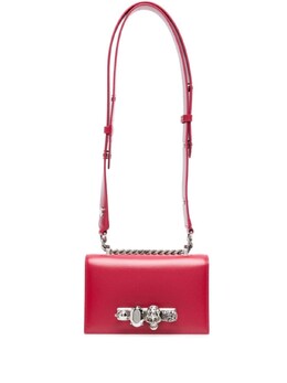 Alexander McQueen сумка на плечо с декором Skull, красный 7565211blcm | красный