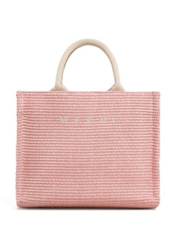 Marni маленькая сумка-тоут из рафии, розовый shmp0077u0p3860 | розовый