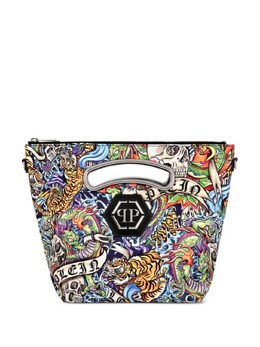 Philipp Plein средняя сумка с принтом татуировки, черный padawba1882ple010n | черный