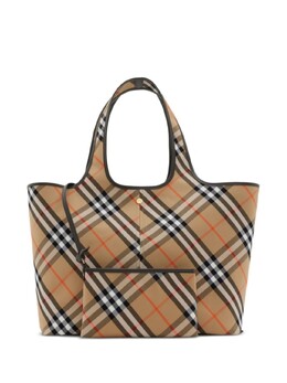 Сумка-тоут Burberry Vintage Check среднего размера, нейтральный цвет 8093976 | нейтральный цвет
