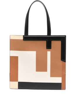 Сумка-тоут Fendi Flip среднего размера, бежевый 8bh419as4d | бежевый