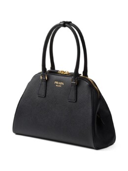 Сумка-тоут Prada среднего размера из сафьяновой кожи, черный 1bg537vmom2a4a | черный