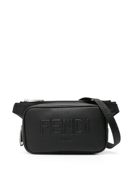 Поясная сумка с тисненым логотипом Fendi, черный 7va605amac | черный