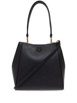 Tory Burch сумка-ведро из кожи McGraw, черный 158499 | черный