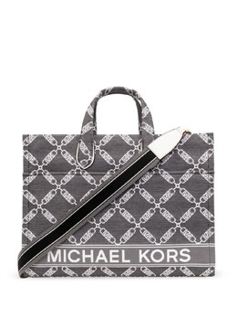 Хлопковая сумка-тоут Gigi Michael Kors, черный 30s4g3gt3j | черный