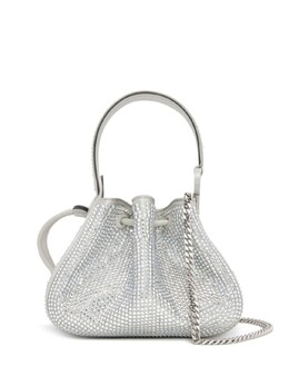 Мини-сумка O Handle с кристаллами Oscar de la Renta, серый 00nh102crtsil | серый