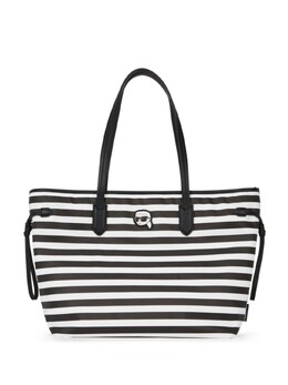 Полосатая сумка Ikonik Karl Karl Lagerfeld, черный a1w301251mc | черный
