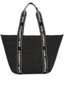 Маленькая пляжная сумка-тоут Signature Karl Lagerfeld, черный a1w46073999 | черный
