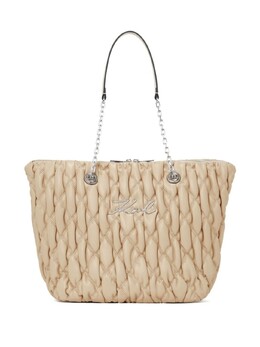 Сумка-тоут Signature Kuilt Karl Lagerfeld, нейтральный цвет a1w304171kx | нейтральные цвета
