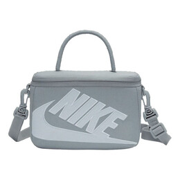 Сумка mini shoebox crossbody 'grey' Nike, серый fn3059-012 | wolf grey/wolf grey/white
