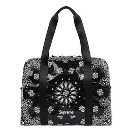 Сумка bandana tarp small duffle bag 'black whtie' Supreme, черный sup-ss21-623 | black/white
