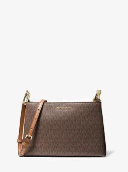 Сумка через плечо Trisha среднего размера с логотипом Michael Kors, коричневый 35h1g9tc8b | brown