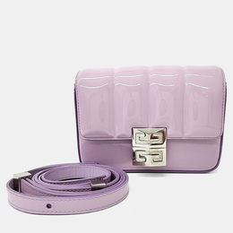 Givenchy Purple Patent Leather 4G Shoulder Bag Small 1216366