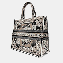 Christian Dior Multicolor Fabric Book Tote Bag 1216329