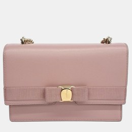 Salvatore Ferragamo Pink Leather Vara shoulder bag 1216367