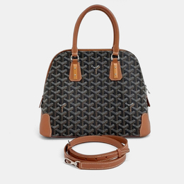 Goyard Black Brown PVC Vendome PM bag + strap 1216304