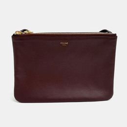 Celine Burgundy Leather Trio Bag Small 1216246