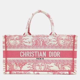 Christian Dior Pink Canvas East West Book Tote Bag 1216229