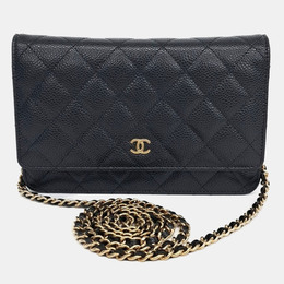 Chanel Black Caviar Leather Caviar WOC Mini Crossbody Bag 1216173