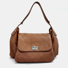 Chanel Brown Leather Caviar Shoulder Bag 1216133