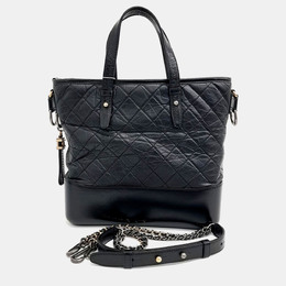Chanel Black Leather Gabrielle tote and shoulder bag 1216042