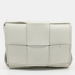 Bottega Veneta White Leather Candy Cassette Bag 1216088