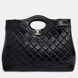 Chanel Black Leather 31 shopping bag 1216045