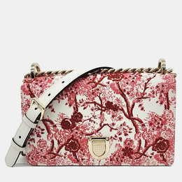 Christian Dior Red White Leather Diolamar shoulder bag 1216049