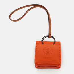 Hermes Feu/Gold Milo and Swift Leather Shopping Bag Charm 1215898