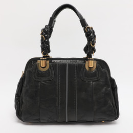 Chloe Black Leather Heloise Satchel 1215694