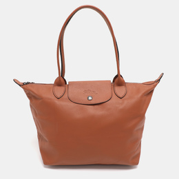 Longchamp Brown Leather Le Pliage Cuir Tote 1215699