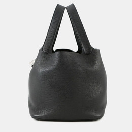 Hermes Picotin Lock 22 Black Taurillon Clemence Bag 1215795