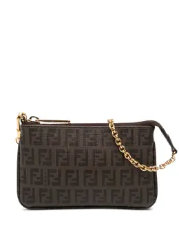 Fendi 2000-2010 Zucchino Spalmati Chain Pochette shoulder bag 32140963