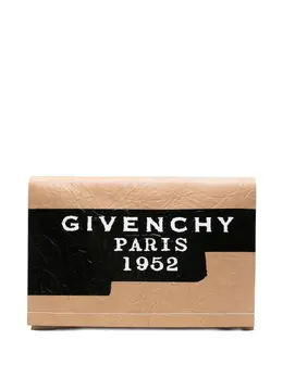 Givenchy logo-print clutch bag 30637587