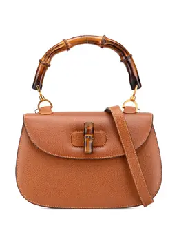 Gucci 20th Century Calfskin Bamboo Night satchel 32155099